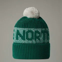 Online The North Face Bonnet Retro Cabin Evergreen-White Dune