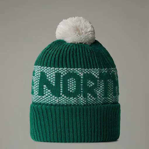 Online The North Face Bonnet Retro Cabin Evergreen-White Dune