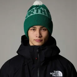 Online The North Face Bonnet Retro Cabin Evergreen-White Dune