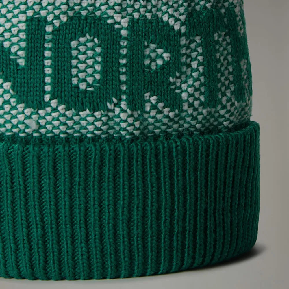 Online The North Face Bonnet Retro Cabin Evergreen-White Dune