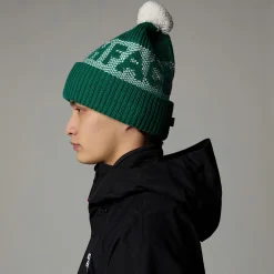 Online The North Face Bonnet Retro Cabin Evergreen-White Dune