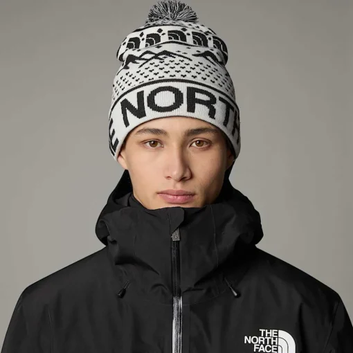 Cheap The North Face Bonnet Ski Tuke GARDENIA WHITE/TNF BLACK