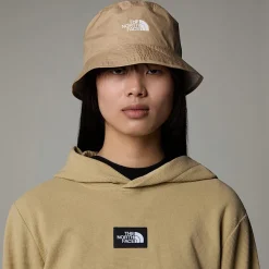 Online The North Face CHAPEAU SUN STASH Khaki Stone-White Dune