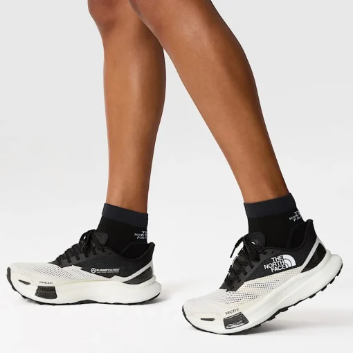 New The North Face Chaussures De Trail Summit VECTIV™ Pro II Pour Femme White Dune-TNF Black