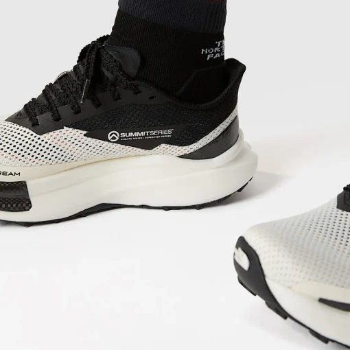 New The North Face Chaussures De Trail Summit VECTIV™ Pro II Pour Femme White Dune-TNF Black