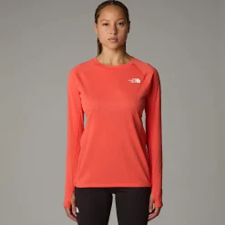 Clearance The North Face Haut à Manches Longues Summit Pro 120 Pour Femme Radiant Orange