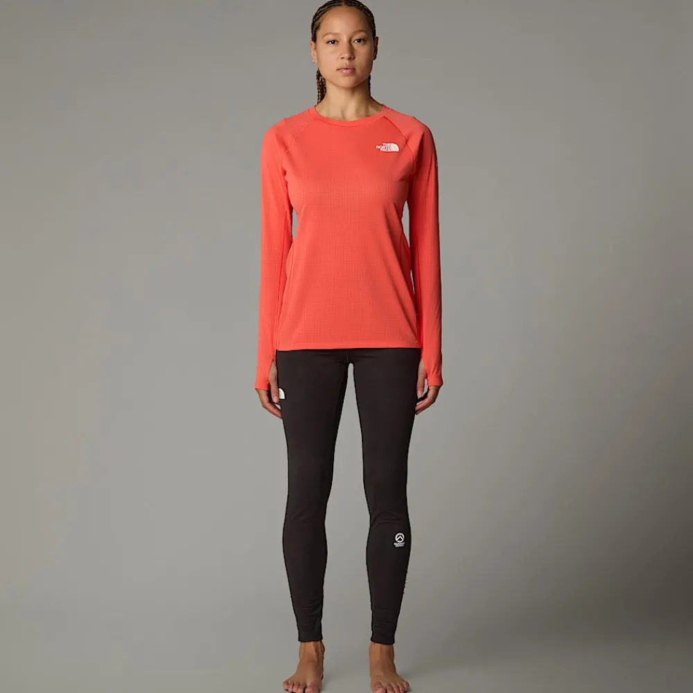 Clearance The North Face Haut à Manches Longues Summit Pro 120 Pour Femme Radiant Orange