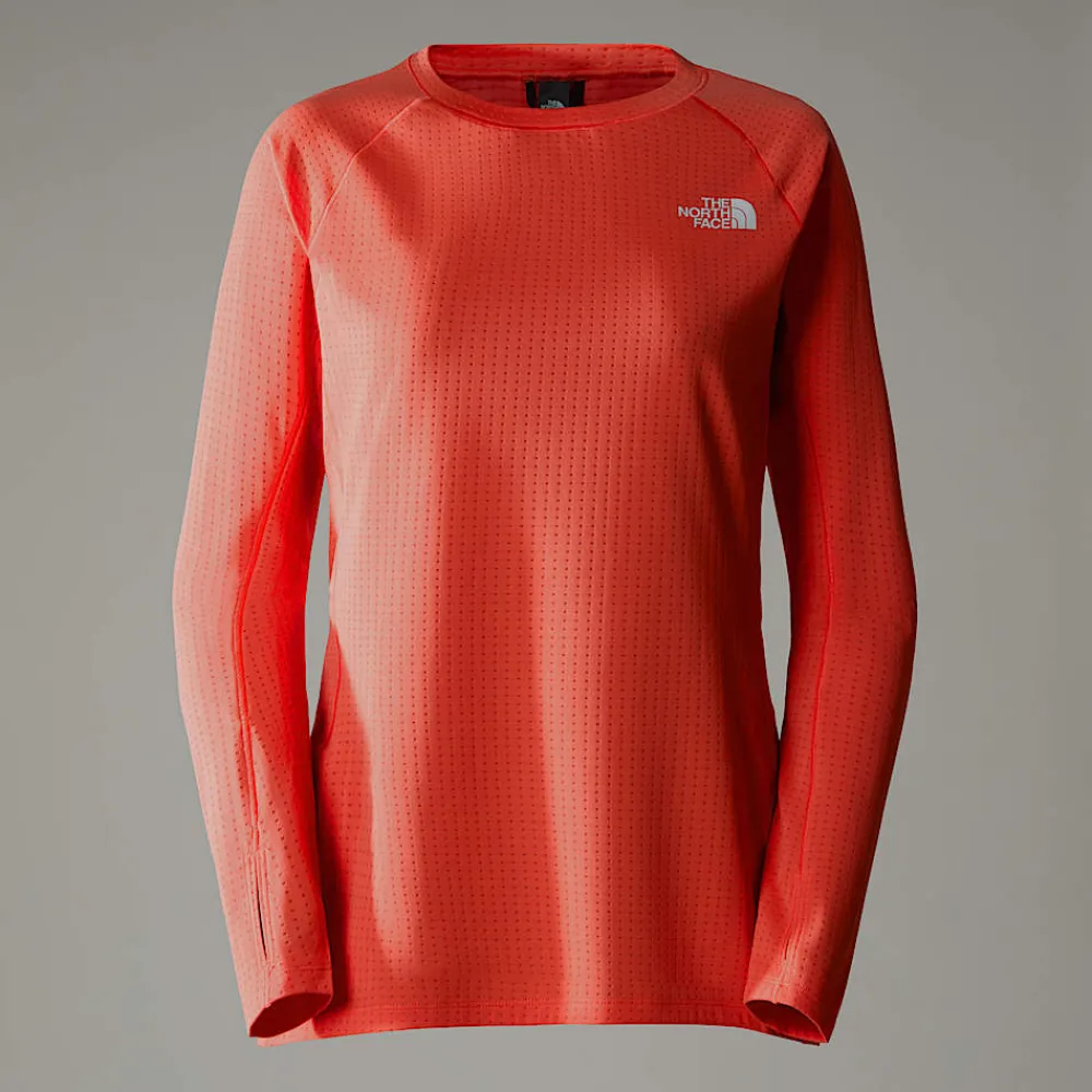 Clearance The North Face Haut à Manches Longues Summit Pro 120 Pour Femme Radiant Orange