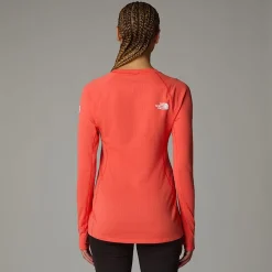 Clearance The North Face Haut à Manches Longues Summit Pro 120 Pour Femme Radiant Orange