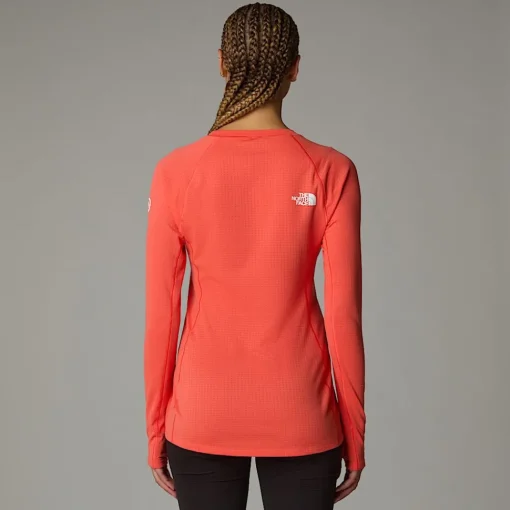 Clearance The North Face Haut à Manches Longues Summit Pro 120 Pour Femme Radiant Orange