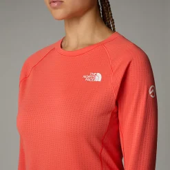 Clearance The North Face Haut à Manches Longues Summit Pro 120 Pour Femme Radiant Orange
