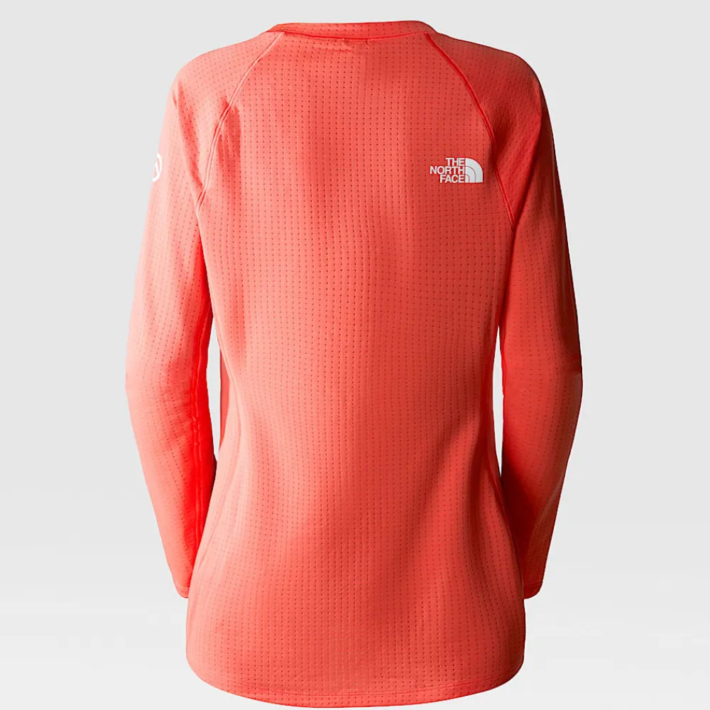 Clearance The North Face Haut à Manches Longues Summit Pro 120 Pour Femme Radiant Orange