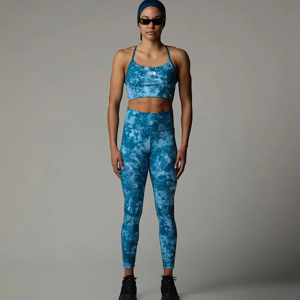 Store The North Face Legging Imprimé 7/8 Taille Haute Flex Pour Femme Mallard Blue Micro Halfdome Print