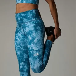 Store The North Face Legging Imprimé 7/8 Taille Haute Flex Pour Femme Mallard Blue Micro Halfdome Print