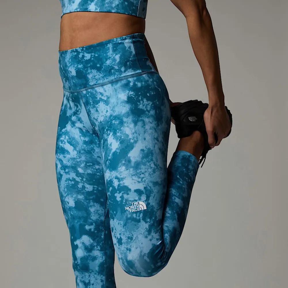 Store The North Face Legging Imprimé 7/8 Taille Haute Flex Pour Femme Mallard Blue Micro Halfdome Print