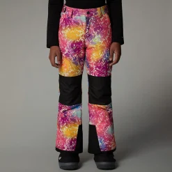 Sale The North Face Pantalon Isolant Freedom Pour Fille Radiant Poppy Blowing Wind Print