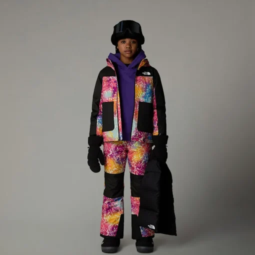 Sale The North Face Pantalon Isolant Freedom Pour Fille Radiant Poppy Blowing Wind Print