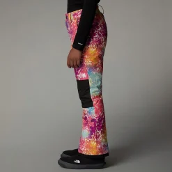 Sale The North Face Pantalon Isolant Freedom Pour Fille Radiant Poppy Blowing Wind Print