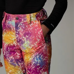 Sale The North Face Pantalon Isolant Freedom Pour Fille Radiant Poppy Blowing Wind Print