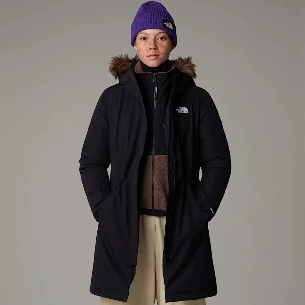 Sale The North Face Parka Recyclée Zaneck Pour Femme TNF Black-TNF Black