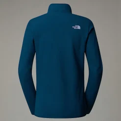 Hot The North Face Polaire à Col Zippé 100 Glacier Pour Femme Midnight Petrol