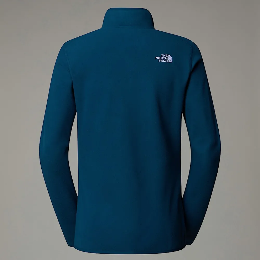 Hot The North Face Polaire à Col Zippé 100 Glacier Pour Femme Midnight Petrol