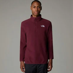 Cheap The North Face Polaire à Col Zippé 100 Glacier Pour Homme Alpine Plum