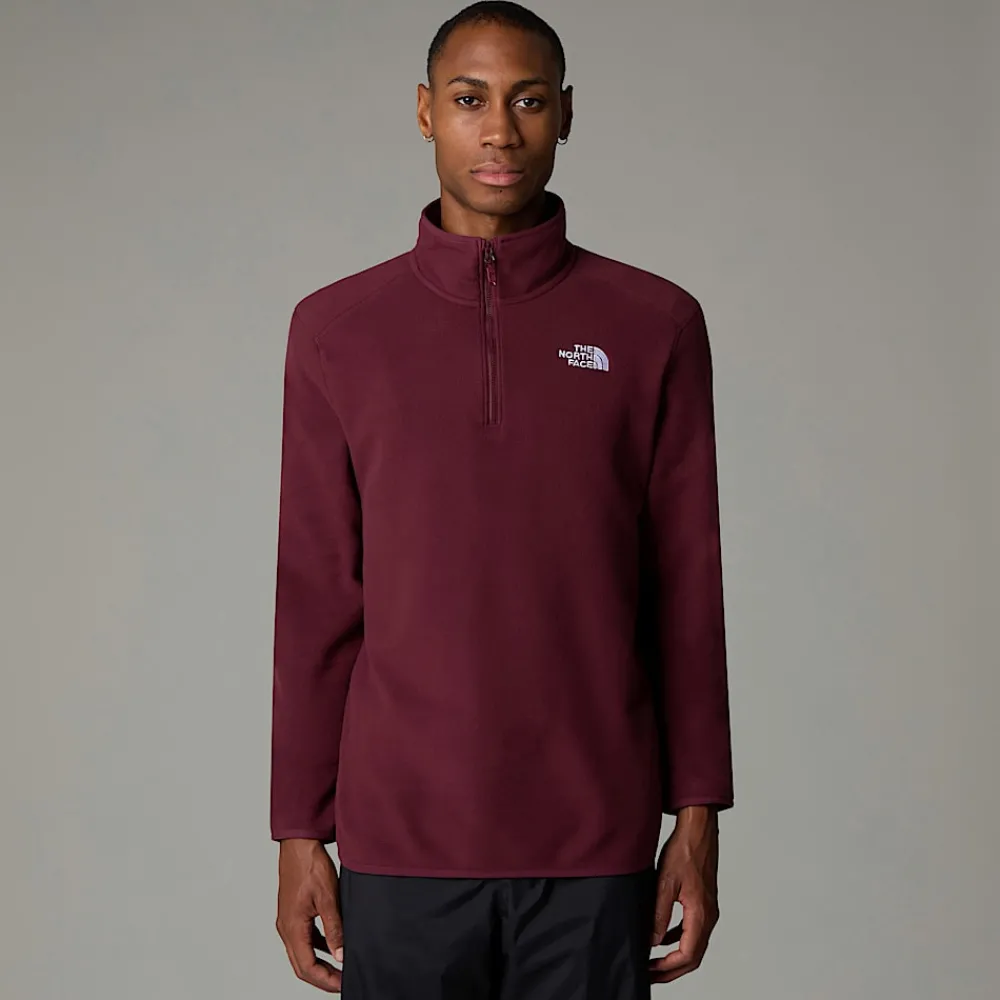 Cheap The North Face Polaire à Col Zippé 100 Glacier Pour Homme Alpine Plum