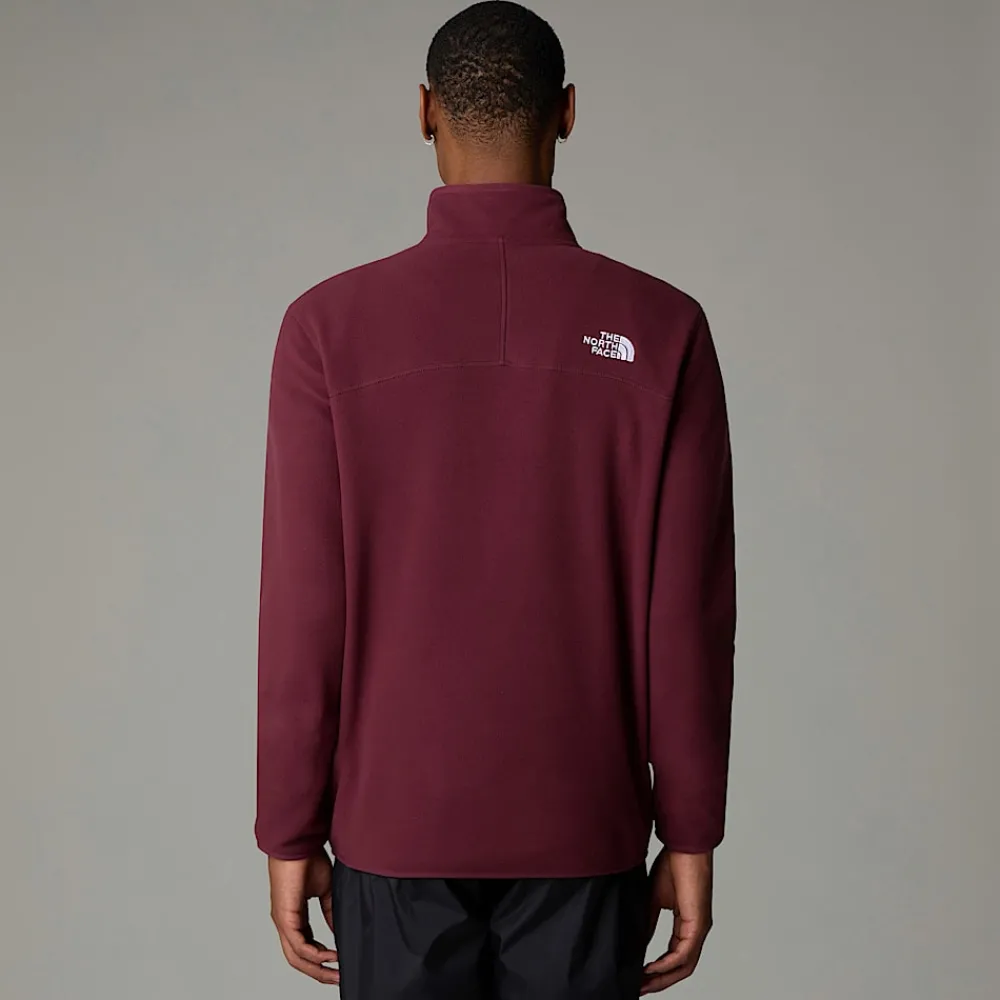 Cheap The North Face Polaire à Col Zippé 100 Glacier Pour Homme Alpine Plum