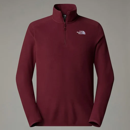 Cheap The North Face Polaire à Col Zippé 100 Glacier Pour Homme Alpine Plum