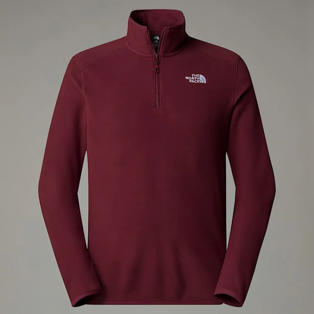 Cheap The North Face Polaire à Col Zippé 100 Glacier Pour Homme Alpine Plum