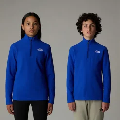 Store The North Face Polaire à Col Zippé 100 Glacier Pour Enfant TNF Blue