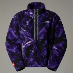 Fashion The North Face Polaire à Col Zippé TNF Fleeski Pour Femme Peak Purple 3D Summit Mesh Print
