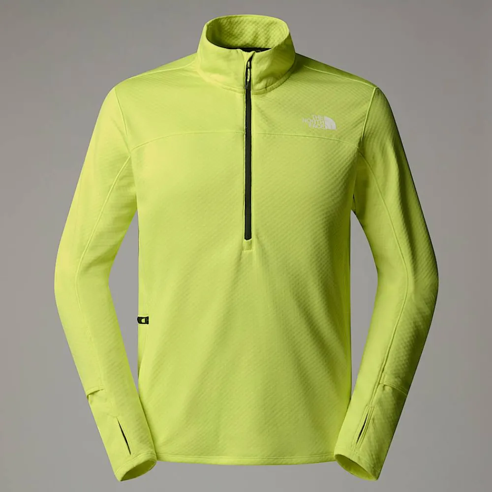 New The North Face Polaire à Col Zippé Winter Warm Pro Pour Homme Firefly Yellow