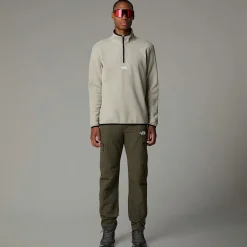 Fashion The North Face Polaire à Col Zippé Glacier Pour Homme Clay Grey