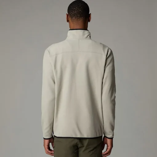 Fashion The North Face Polaire à Col Zippé Glacier Pour Homme Clay Grey
