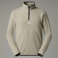 Fashion The North Face Polaire à Col Zippé Glacier Pour Homme Clay Grey