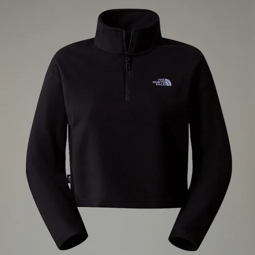Cheap The North Face Polaire Courte à Col Zippé 100 Glacier Pour Femme TNF Black-NPF
