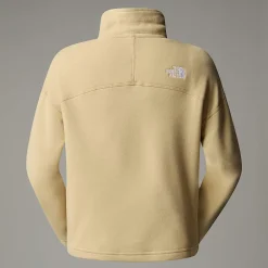 Cheap The North Face Polaire Courte à Col Zippé 100 Glacier Pour Femme Khaki Stone