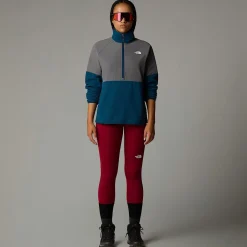 New The North Face Polaire épaisse Demi-zippée Glacier Pour Femme Midnight Petrol-Smoked Pearl