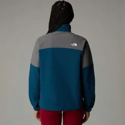 New The North Face Polaire épaisse Demi-zippée Glacier Pour Femme Midnight Petrol-Smoked Pearl