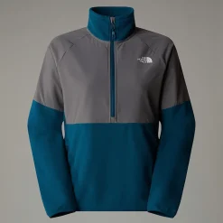 New The North Face Polaire épaisse Demi-zippée Glacier Pour Femme Midnight Petrol-Smoked Pearl