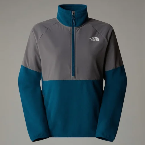 New The North Face Polaire épaisse Demi-zippée Glacier Pour Femme Midnight Petrol-Smoked Pearl
