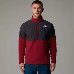 Store The North Face Polaire épaisse Demi-zippée Glacier Pour Homme Garnet Red-Asphalt Grey