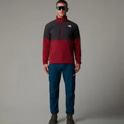 Store The North Face Polaire épaisse Demi-zippée Glacier Pour Homme Garnet Red-Asphalt Grey
