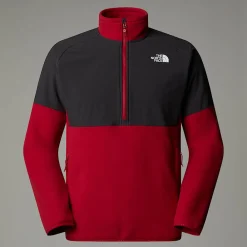 Store The North Face Polaire épaisse Demi-zippée Glacier Pour Homme Garnet Red-Asphalt Grey