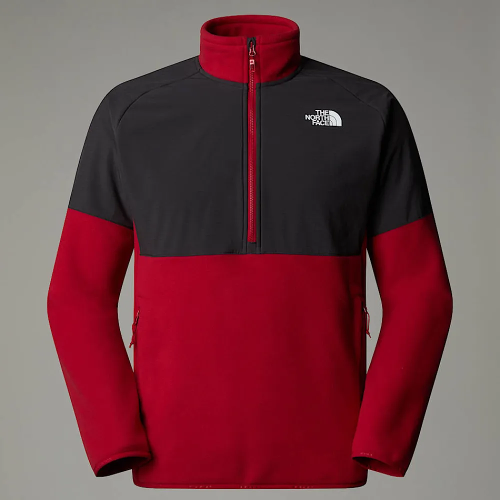 Store The North Face Polaire épaisse Demi-zippée Glacier Pour Homme Garnet Red-Asphalt Grey