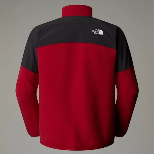 Store The North Face Polaire épaisse Demi-zippée Glacier Pour Homme Garnet Red-Asphalt Grey