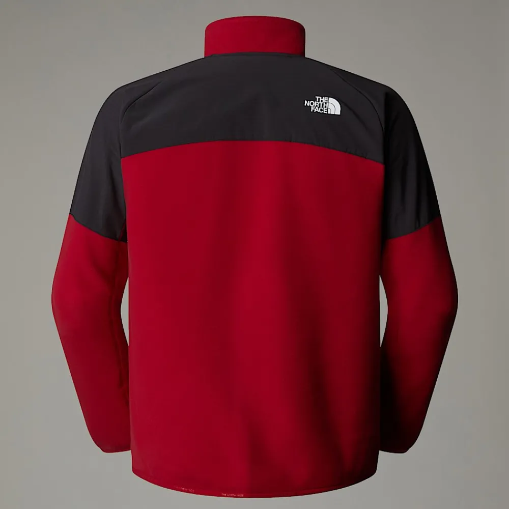 Store The North Face Polaire épaisse Demi-zippée Glacier Pour Homme Garnet Red-Asphalt Grey