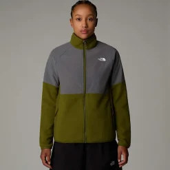 Shop The North Face Polaire épaisse Zippée Glacier Pour Femme Forest Olive-Smoked Pearl